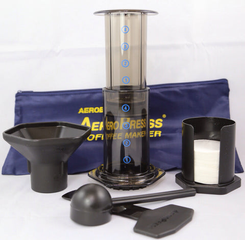 AeroPress Coffee Maker & Travel Bag Included