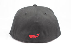 Red Whale Coffee Flag Hat, Black-Flex Fit Pro-formance