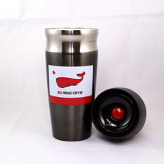 Red Whale Coffee Flag Stainless Steel, Insulated Travel Mug 16oz