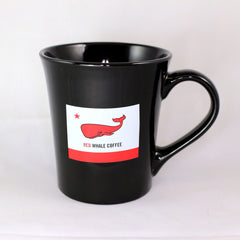 Red Whale Coffee Flag Ceramic Mug 16oz