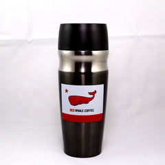 Red Whale Coffee Flag Stainless Steel, Insulated Travel Mug 16oz