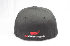 Red Whale Hat, Black-Flex Fit Pro-formance