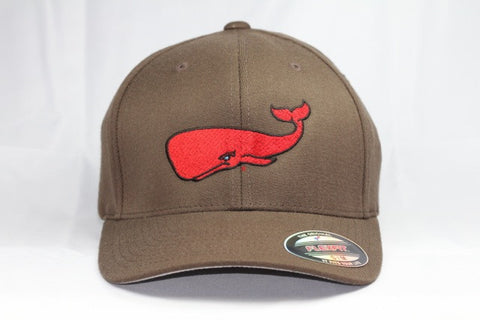 Red Whale Hat, Brown-Flex Fit Pro-formance