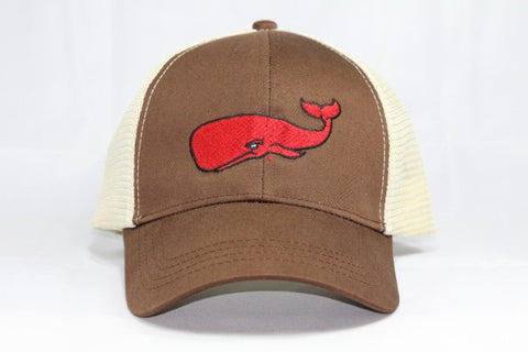 Red Whale Trucker Cap- Earth/Oyster