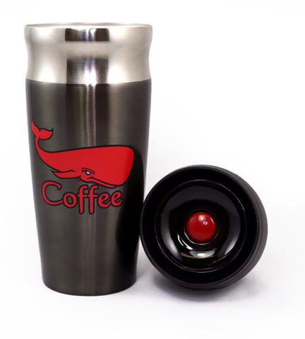 Red Whale “Coffee” Stainless Steel, Insulated Travel Mug 16oz